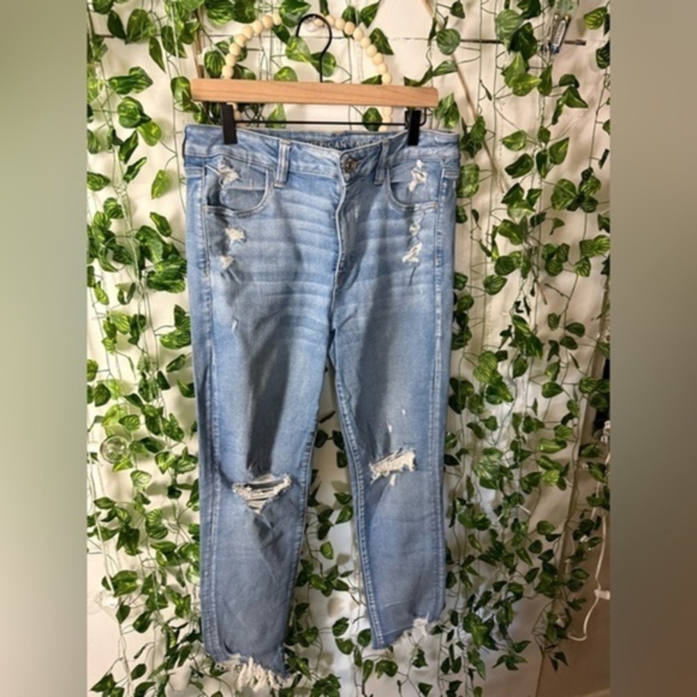 American Eagle High Rise Cropped Skinny Jegging
